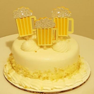 Beer mug theme cake 2