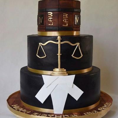 lawyer theme cake